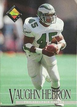 Vaughn Hebron Philadelphia Eagles 1994 Pro Line Live NFL #292